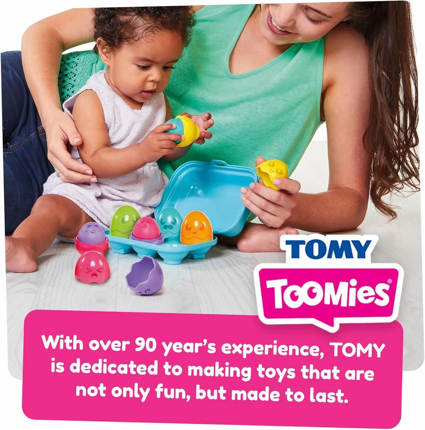 TOMY Hide and Squeak Bright Chicks Baby Toy