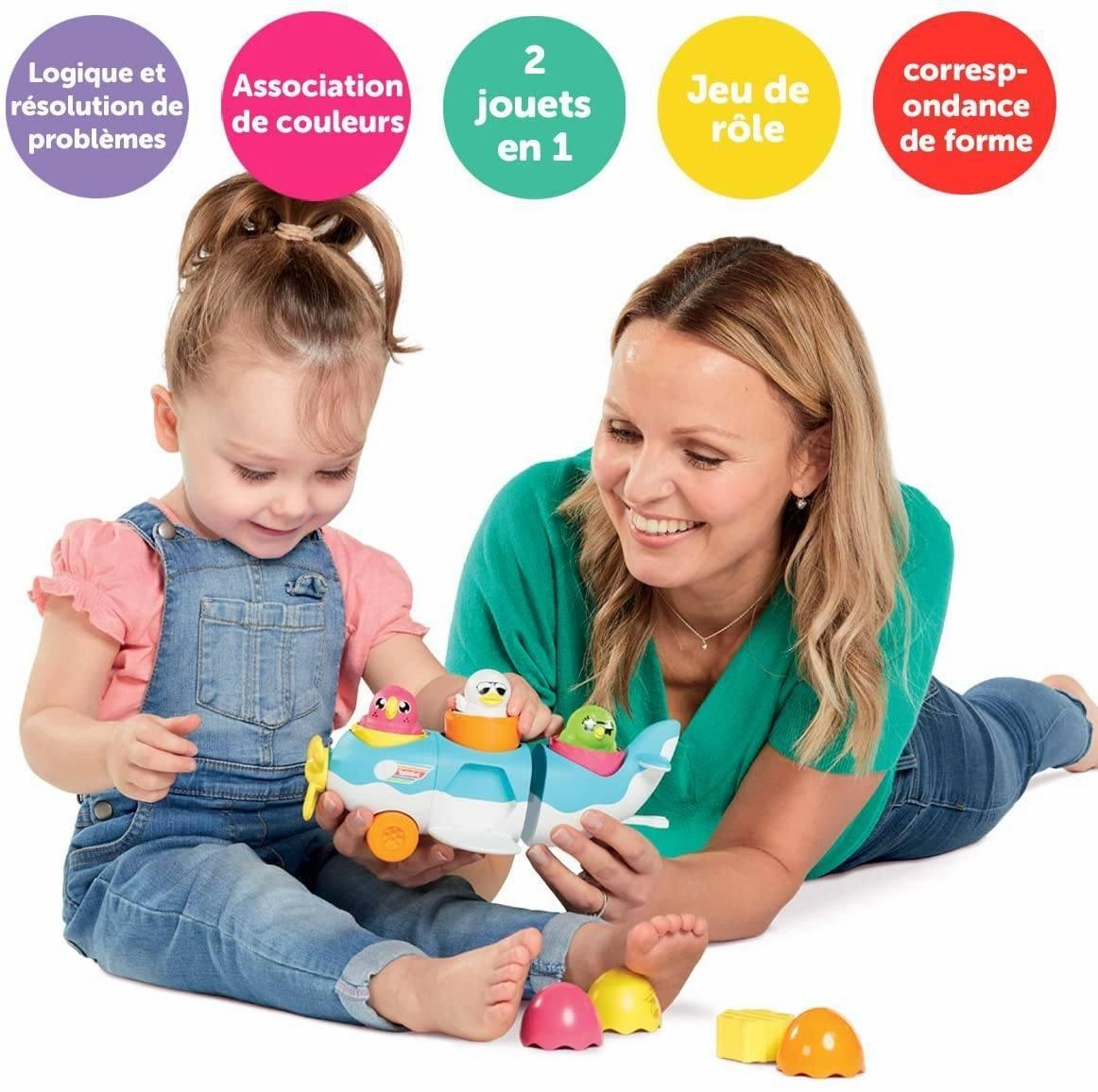 Tomy Toomies Hide & Squeak 2 In 1 Load & Go Plane