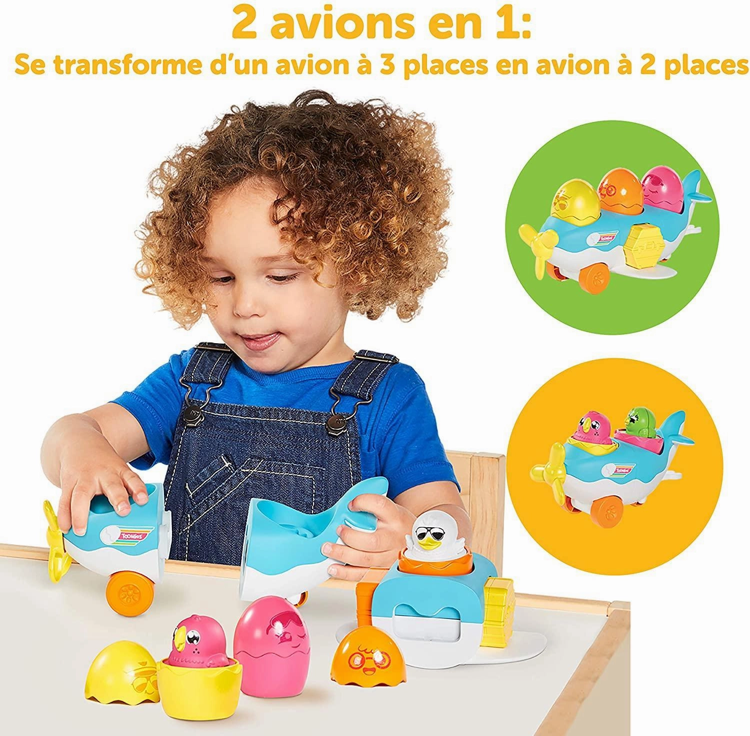 Tomy Toomies Hide & Squeak 2 In 1 Load & Go Plane