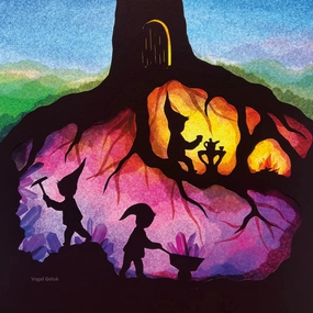 Toverlux Vogel Geluk Silhouette, Dwarfs