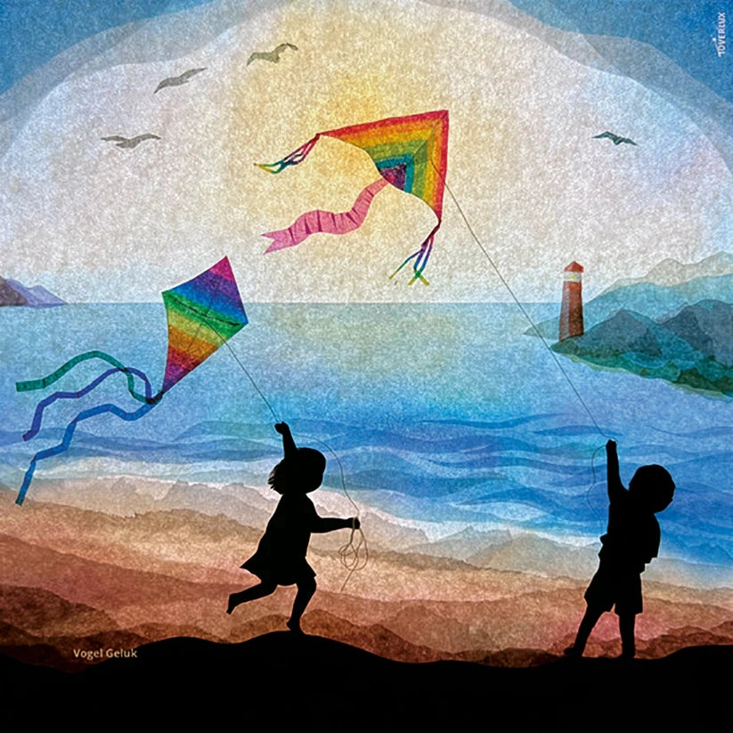 Toverlux Vogel Geluk Silhouette, Kite