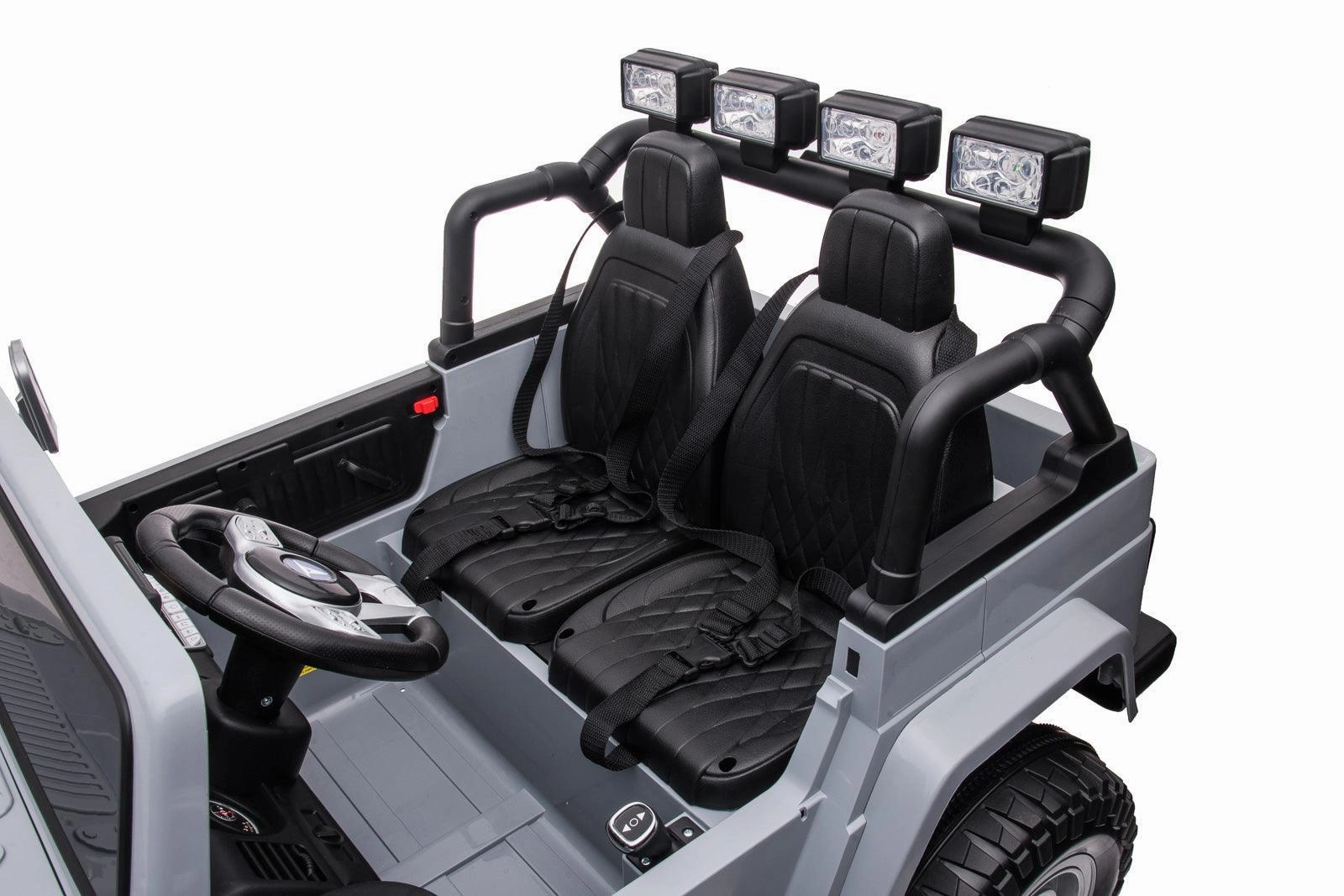 TOYOTA Land Cruiser Jeep 12V Battery 2-Seater Ride-on Car - Black