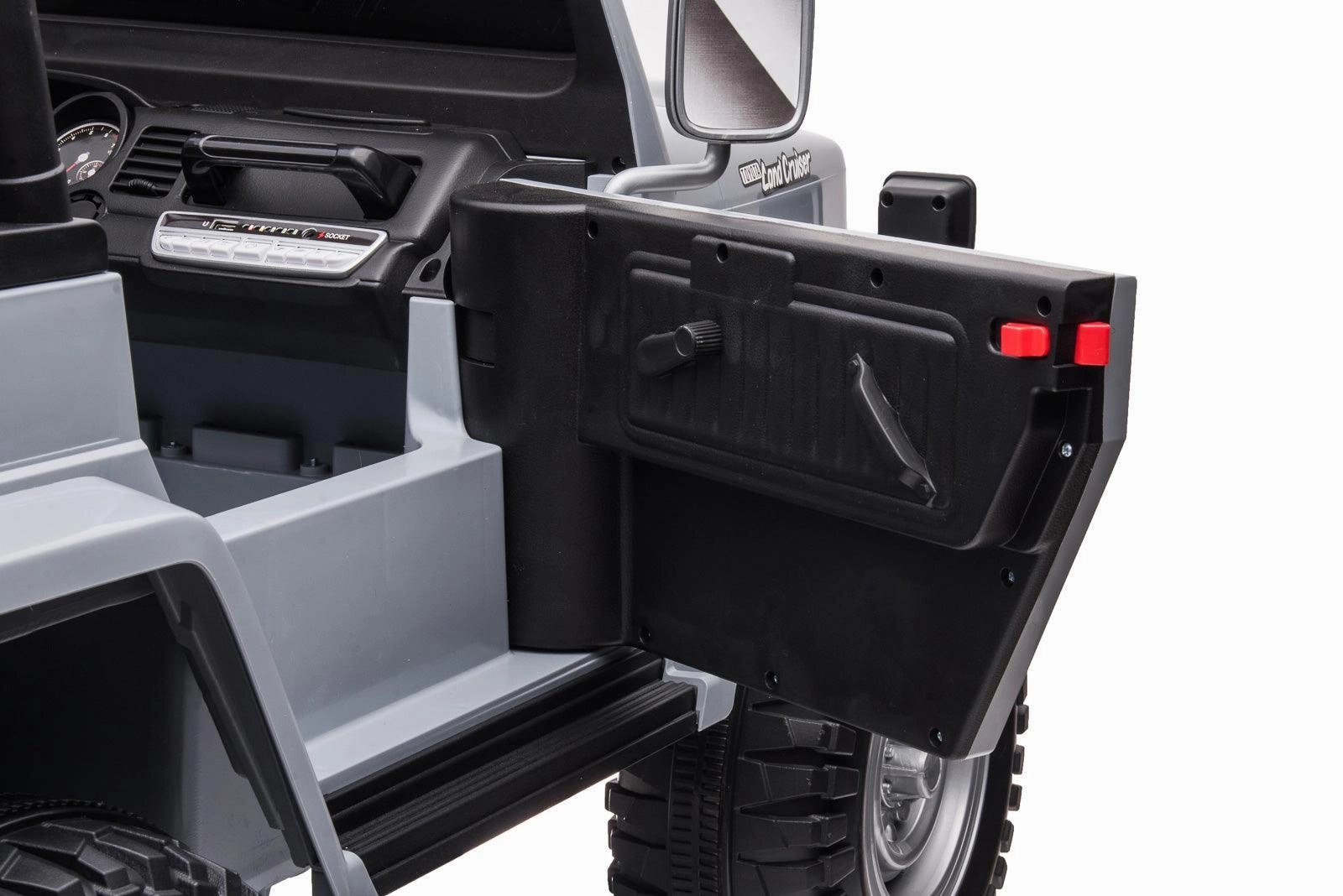 TOYOTA Land Cruiser Jeep 12V Battery 2-Seater Ride-on Car - Black