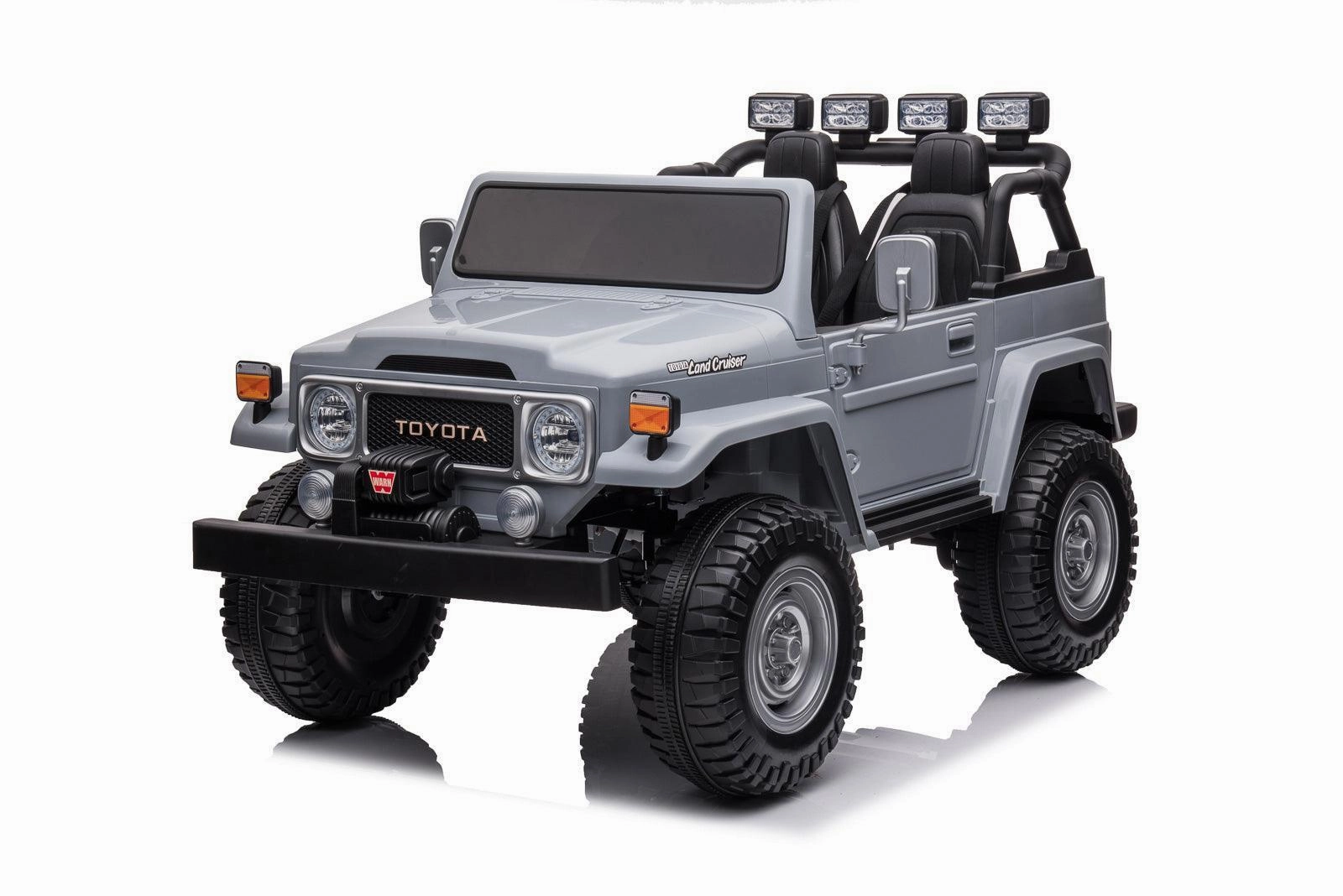 TOYOTA Land Cruiser Jeep 12V Battery 2-Seater Ride-on Car - Black