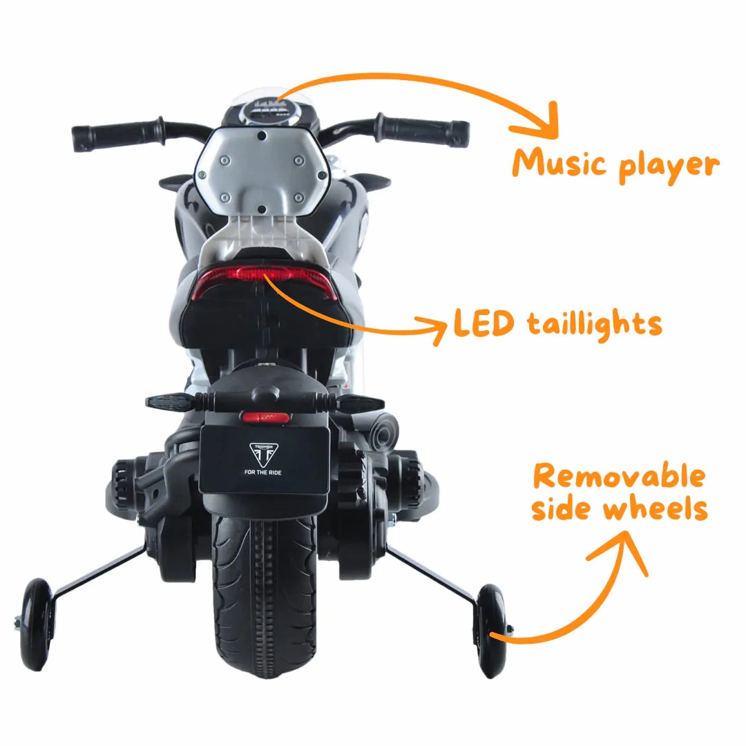 Triumph Rocket 3GT Electric 12V Battery Powered  Ride-On Motorbike - Black