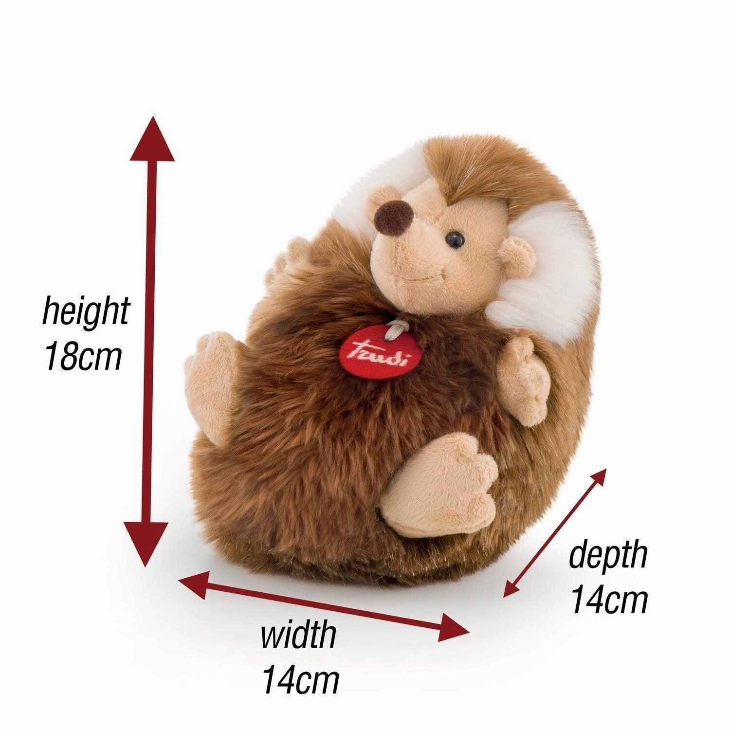 Trudi Fluffies Hedgehog Soft Toy