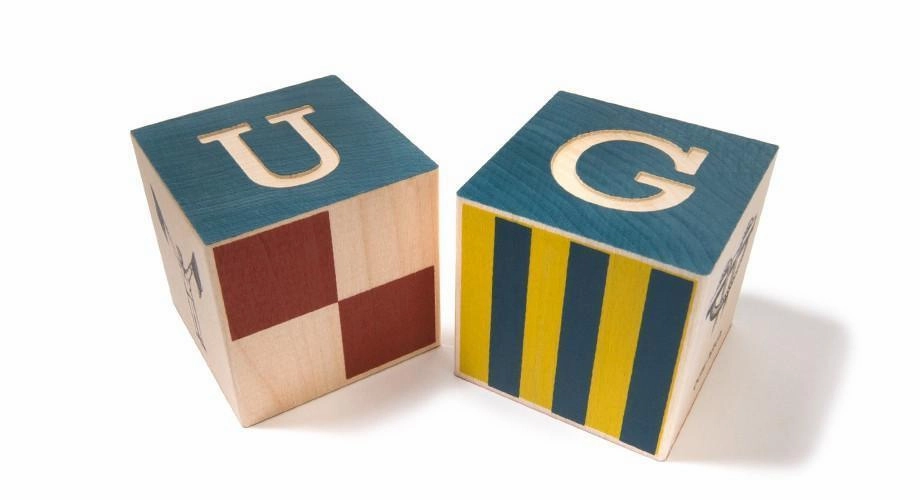 Uncle Goose Nautical Blocks w/ Canvas Bag