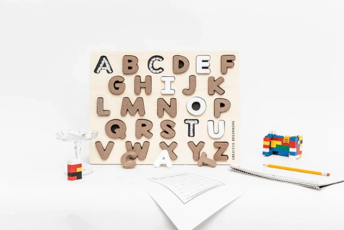 Uppercase Alphabet Tracing Puzzle