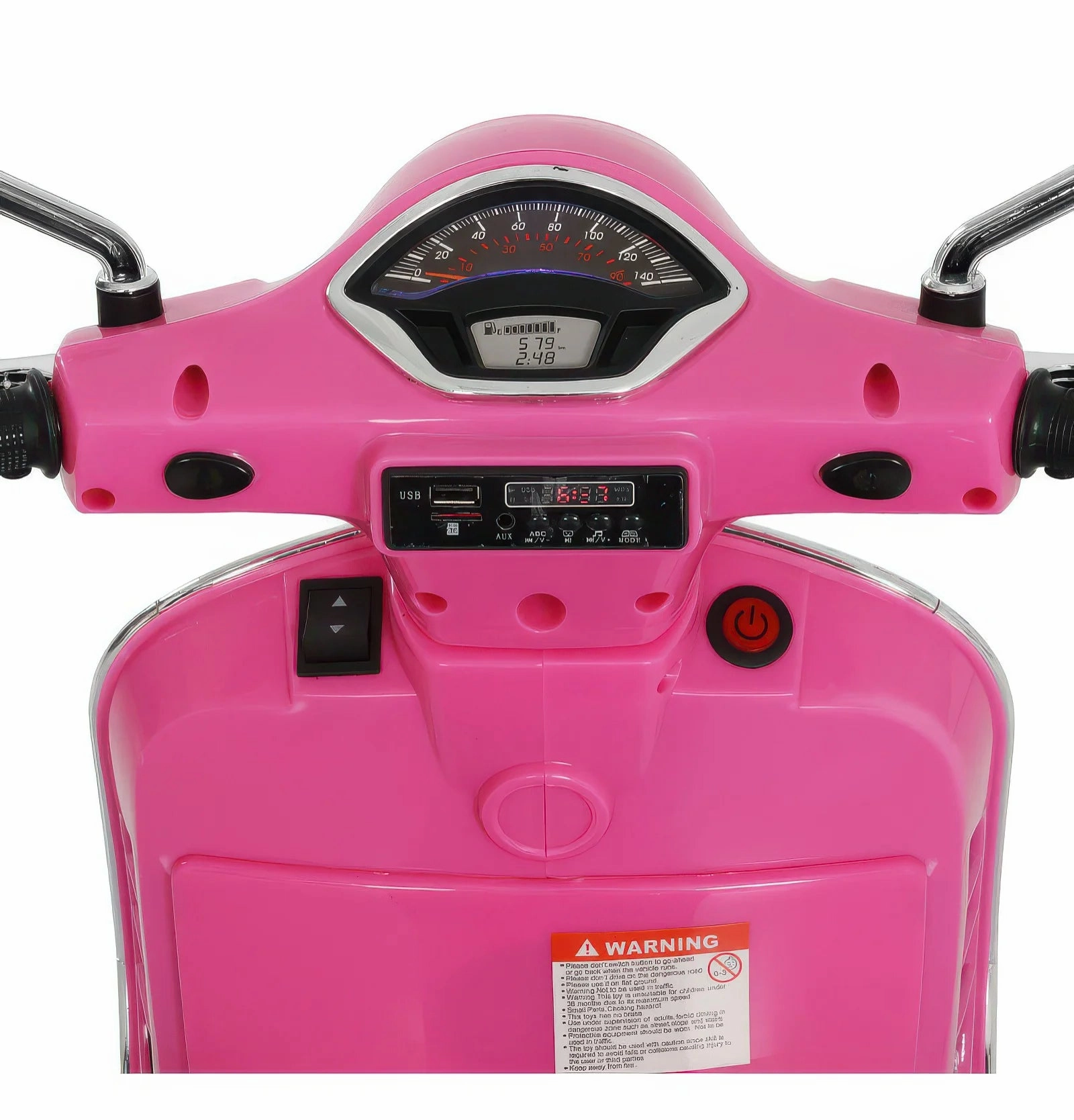 Vespa 946 Kids Electric 12V Battery Powered Motorbike Ride-on - Pink