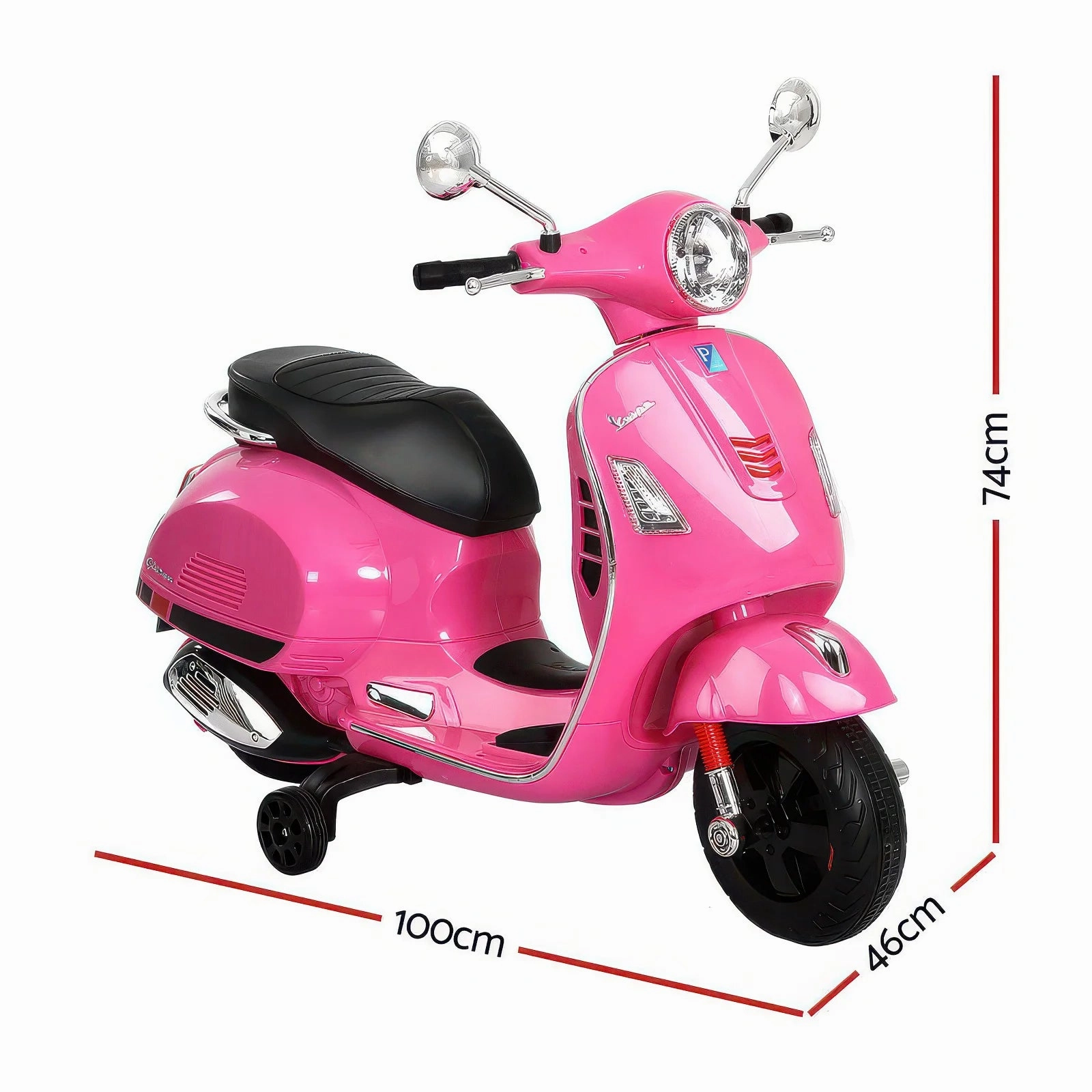Vespa 946 Kids Electric 12V Battery Powered Motorbike Ride-on - Pink
