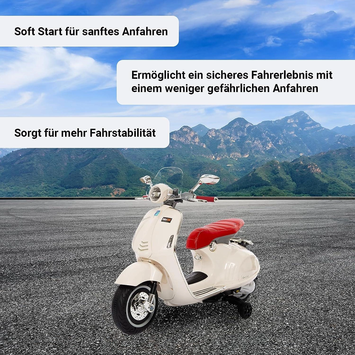 Vespa 946 Kids Electric 12V Battery Powered Motorbike Ride-on
