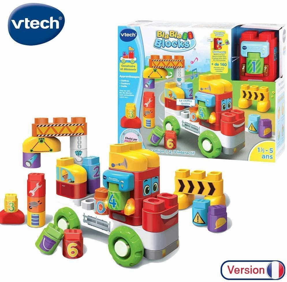 VTech  bla-blocks  My interactive Truck 1,2,3, 604805 Building Toy