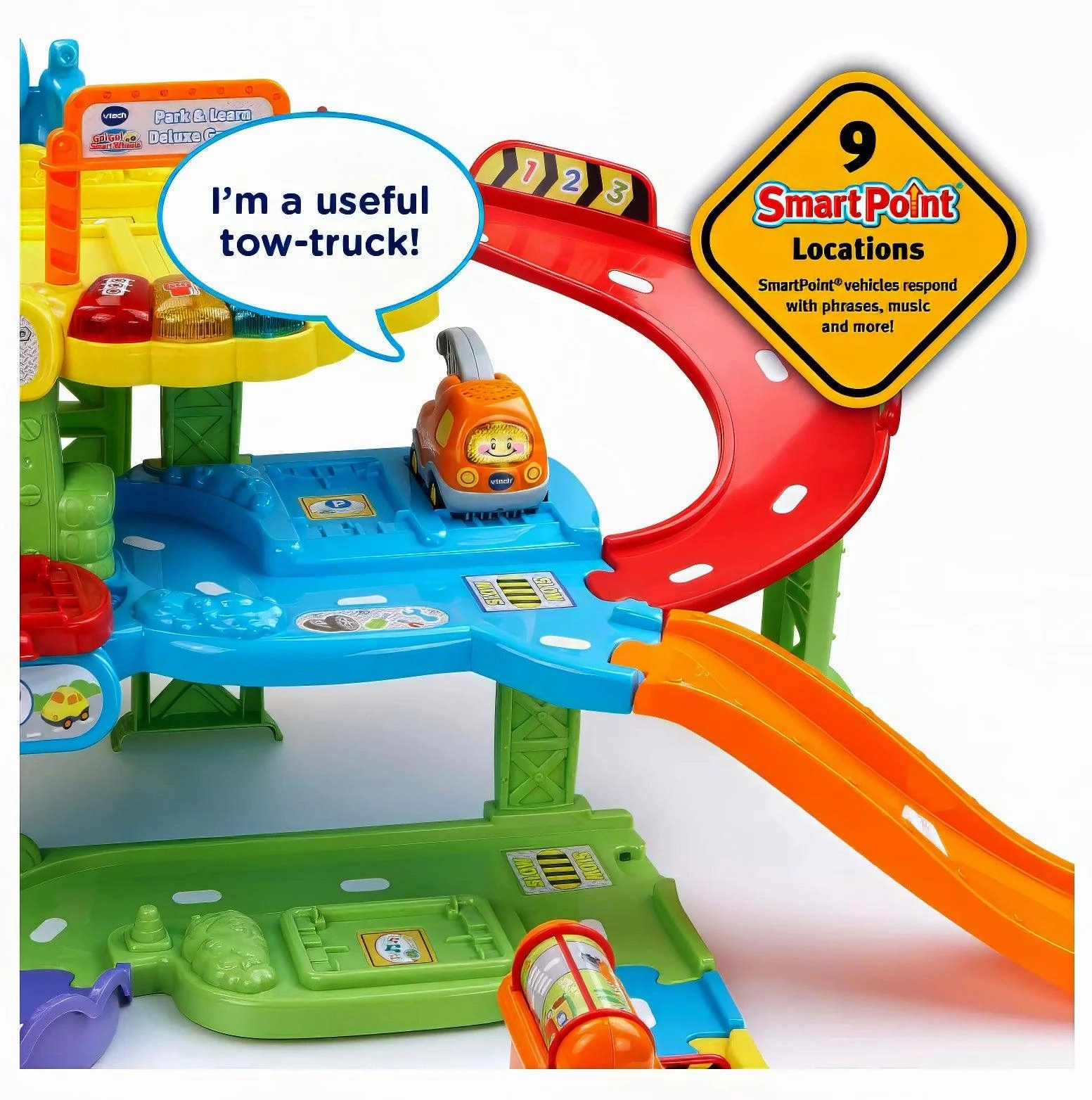 VTech Go! Go! Smart Wheels - Park & Learn Deluxe Garage - Greek