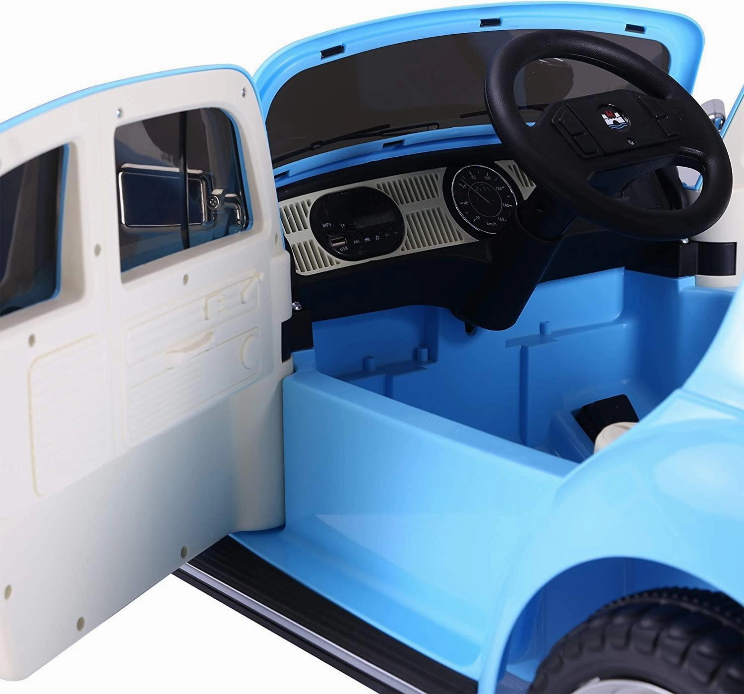 VW Beetle 12V Battery Ride-on Car with Remote Control - Blue