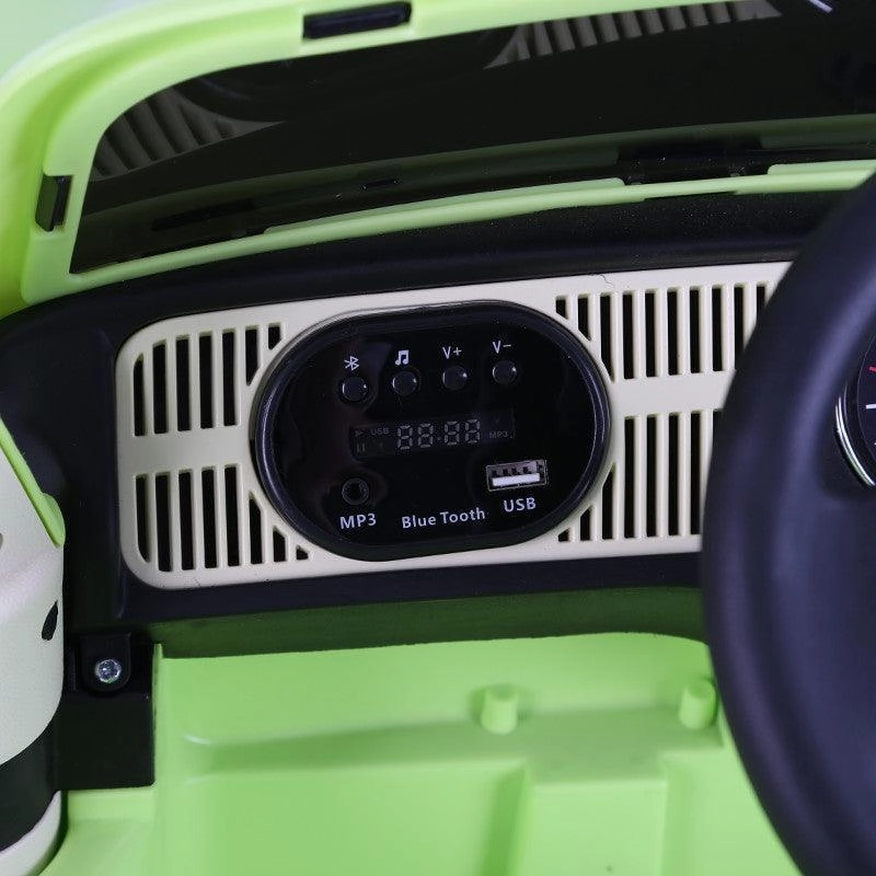 VW Beetle 12V Battery Ride-on Car with Remote Control - Colour Green