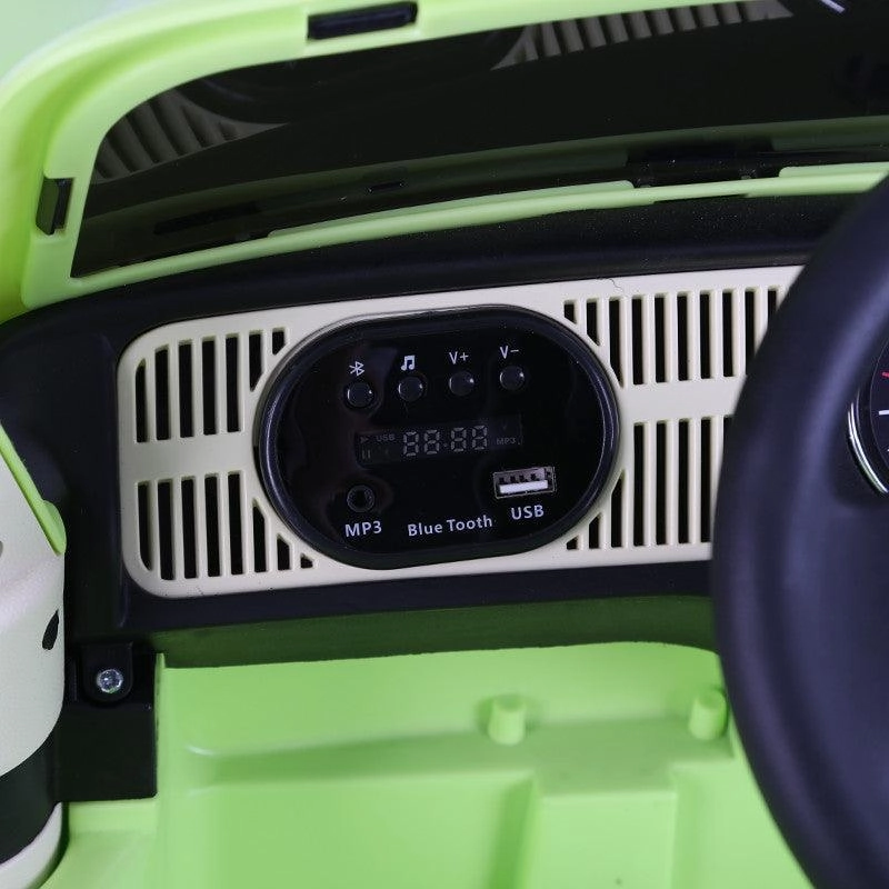 VW Beetle 12V Battery Ride-on Car with Remote Control - Colour Green