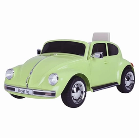 VW Beetle 12V Battery Ride-on Car with Remote Control - Colour Green