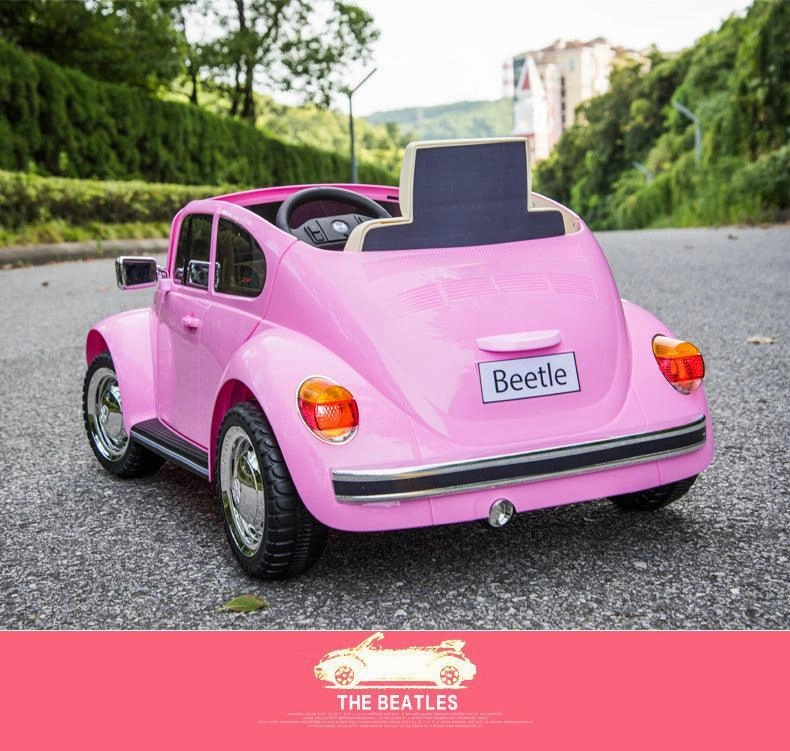 VW Beetle 12V Battery Ride-on Car with Remote Control - Colour Pink