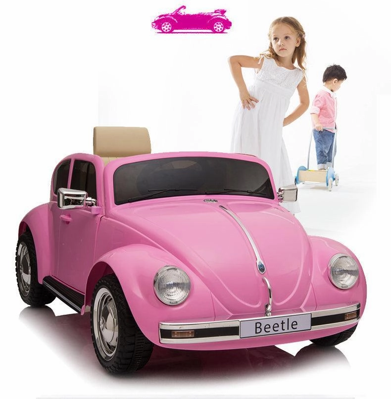 VW Beetle 12V Battery Ride-on Car with Remote Control - Colour Pink