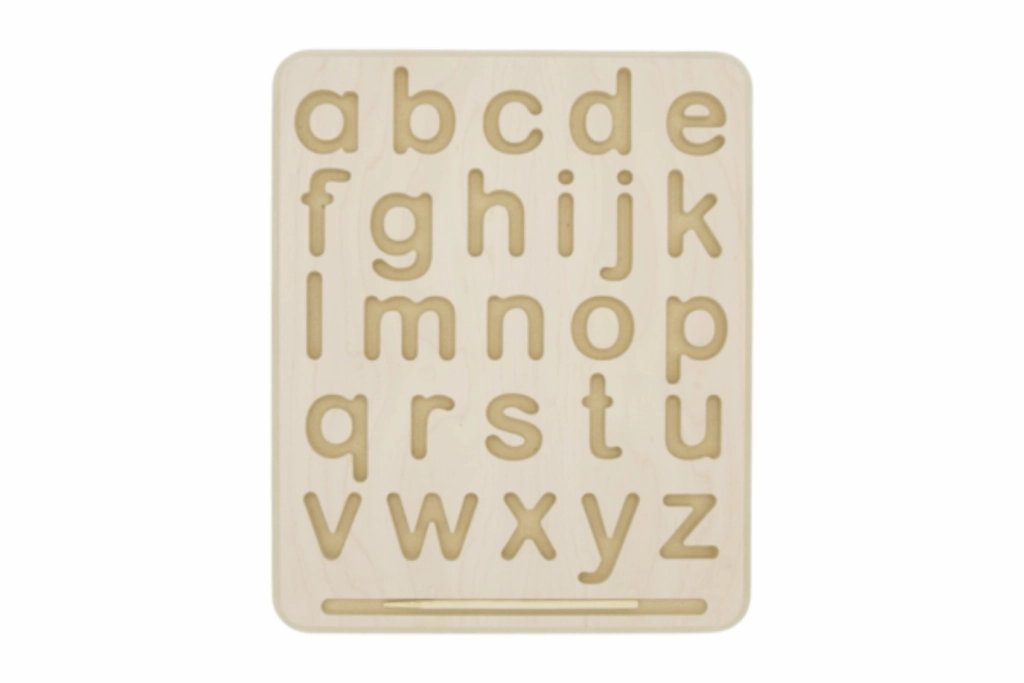 Wooden Alphabet Tracing Board (Uppercase and Lowercase)