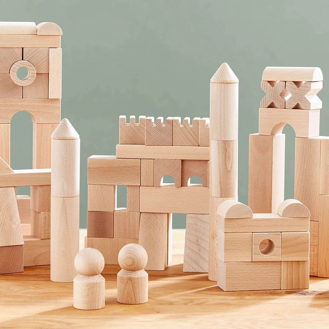 Wooden Building Blocks - Extra Large Set