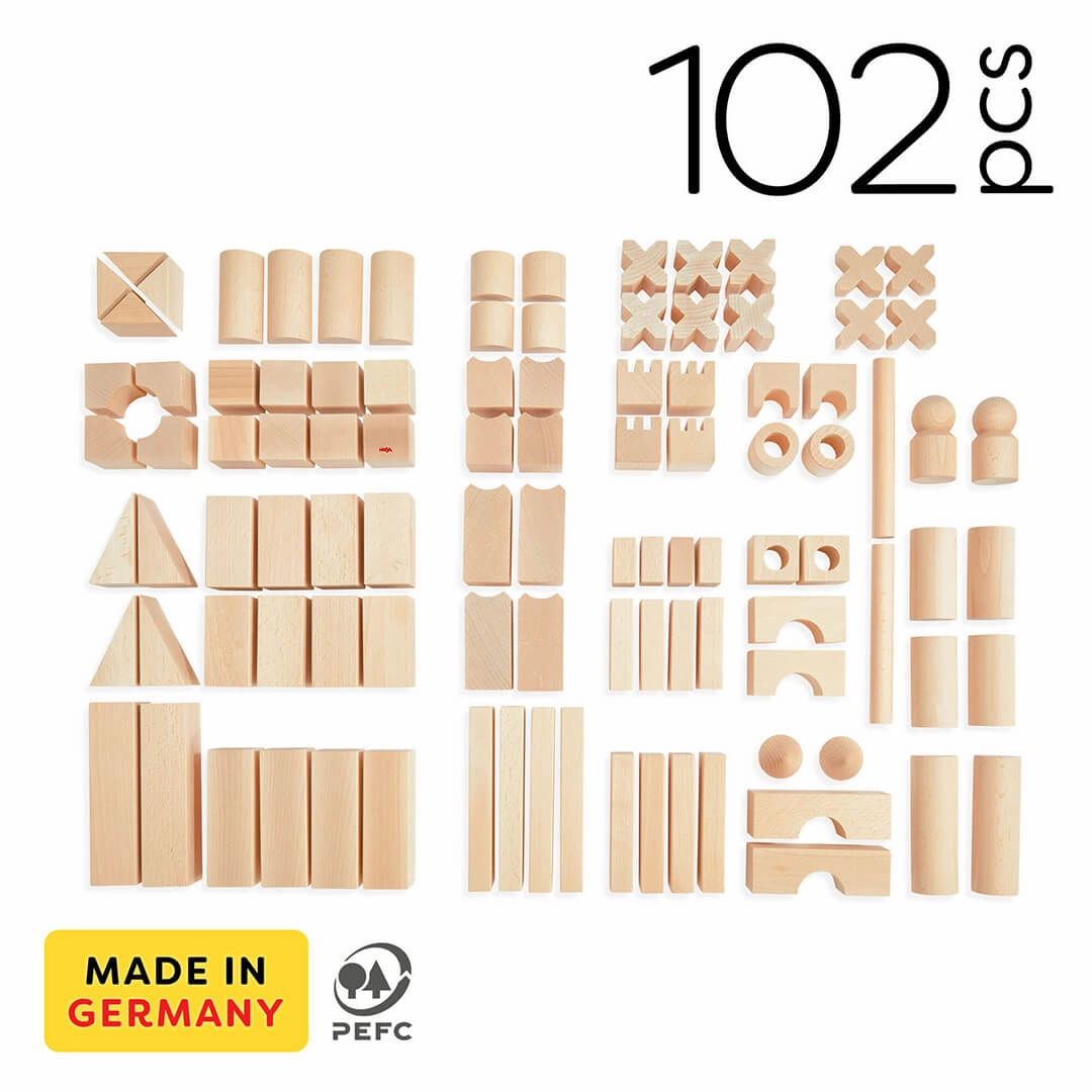 Wooden Building Blocks - Extra Large Set