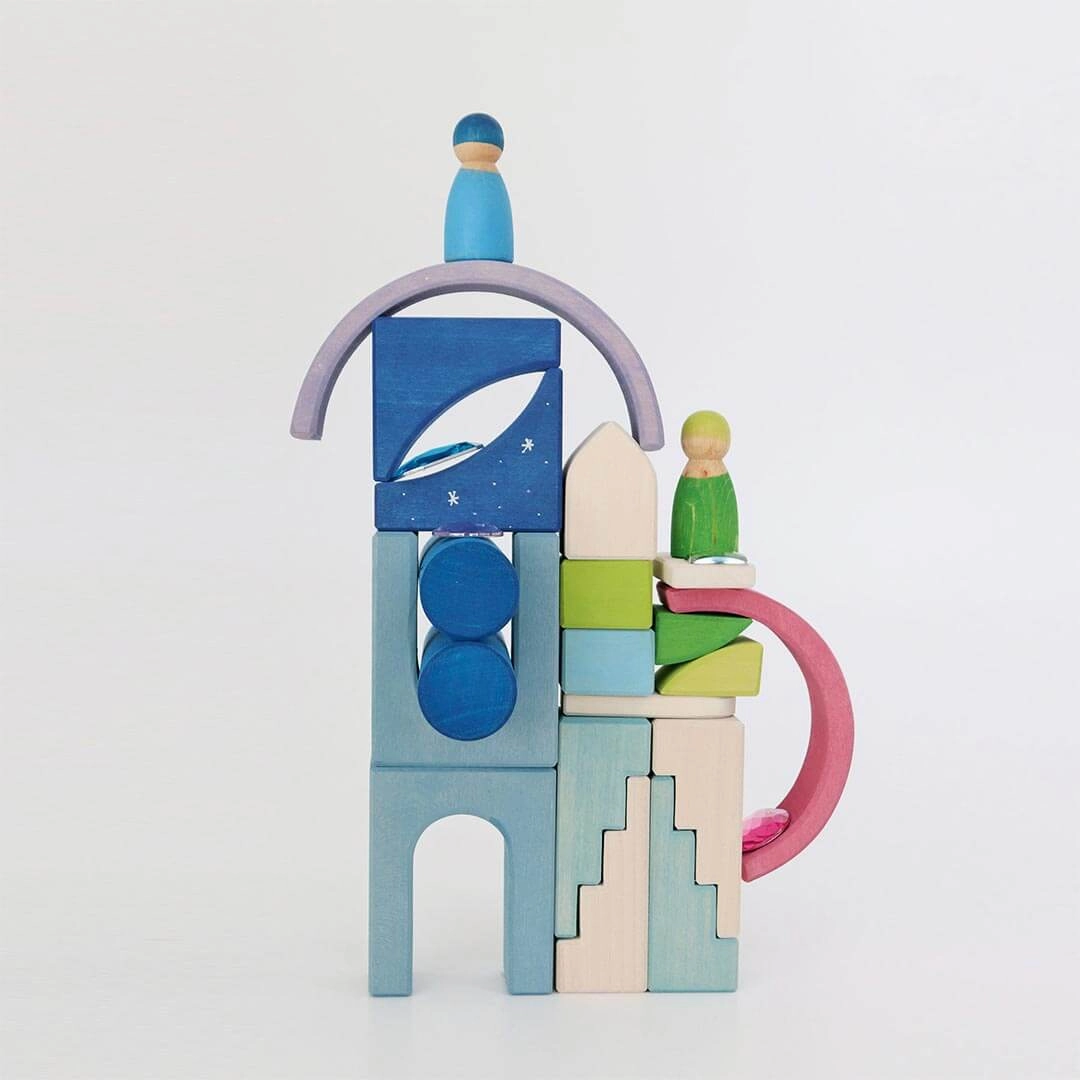 Wooden Building World Polar Light Set
