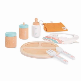 Wooden Doll Feeding Set