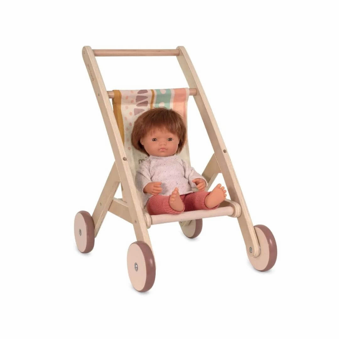 Wooden Doll Stroller