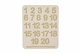 Wooden Number Tracing Board