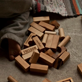 Wooden Story Peace & Love Blocks XL 72p