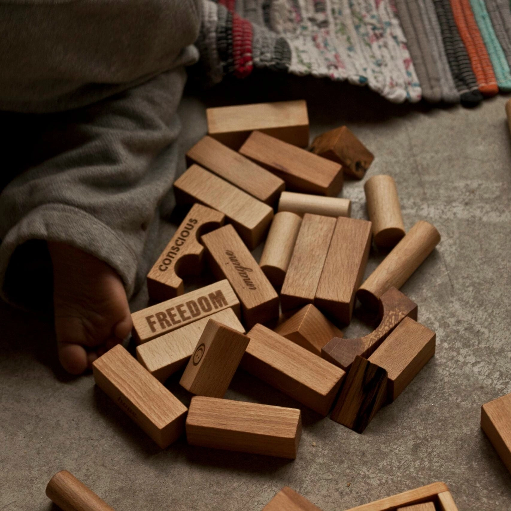Wooden Story Peace & Love Blocks XL 72p