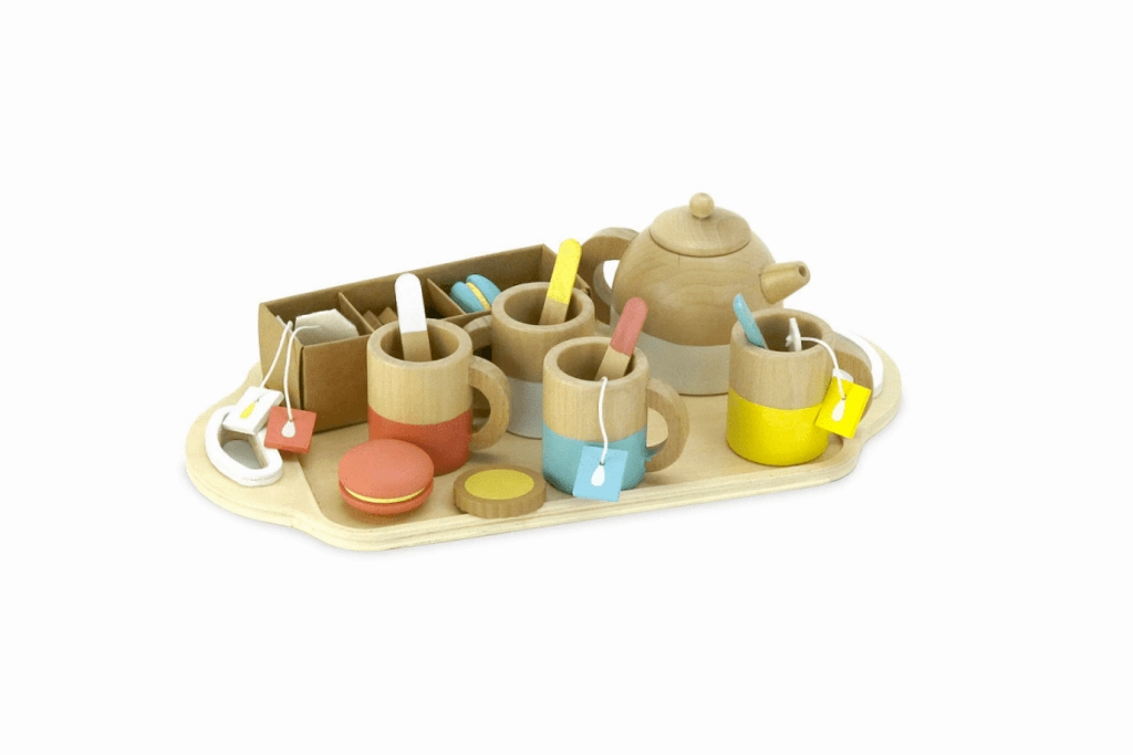 Wooden Tea Set