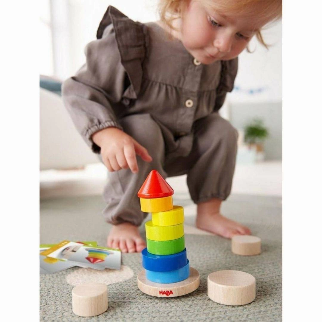 Wooden Wobbly Tower Stacking Blocks Game