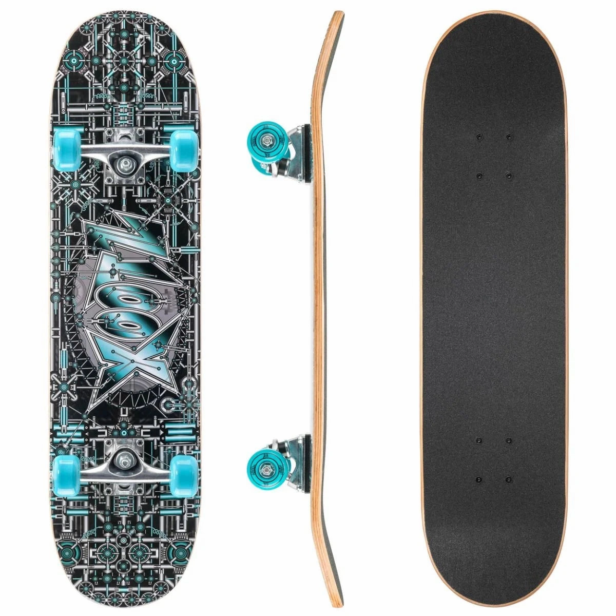 Xootz 31-inch Complete Double Kick Skateboard