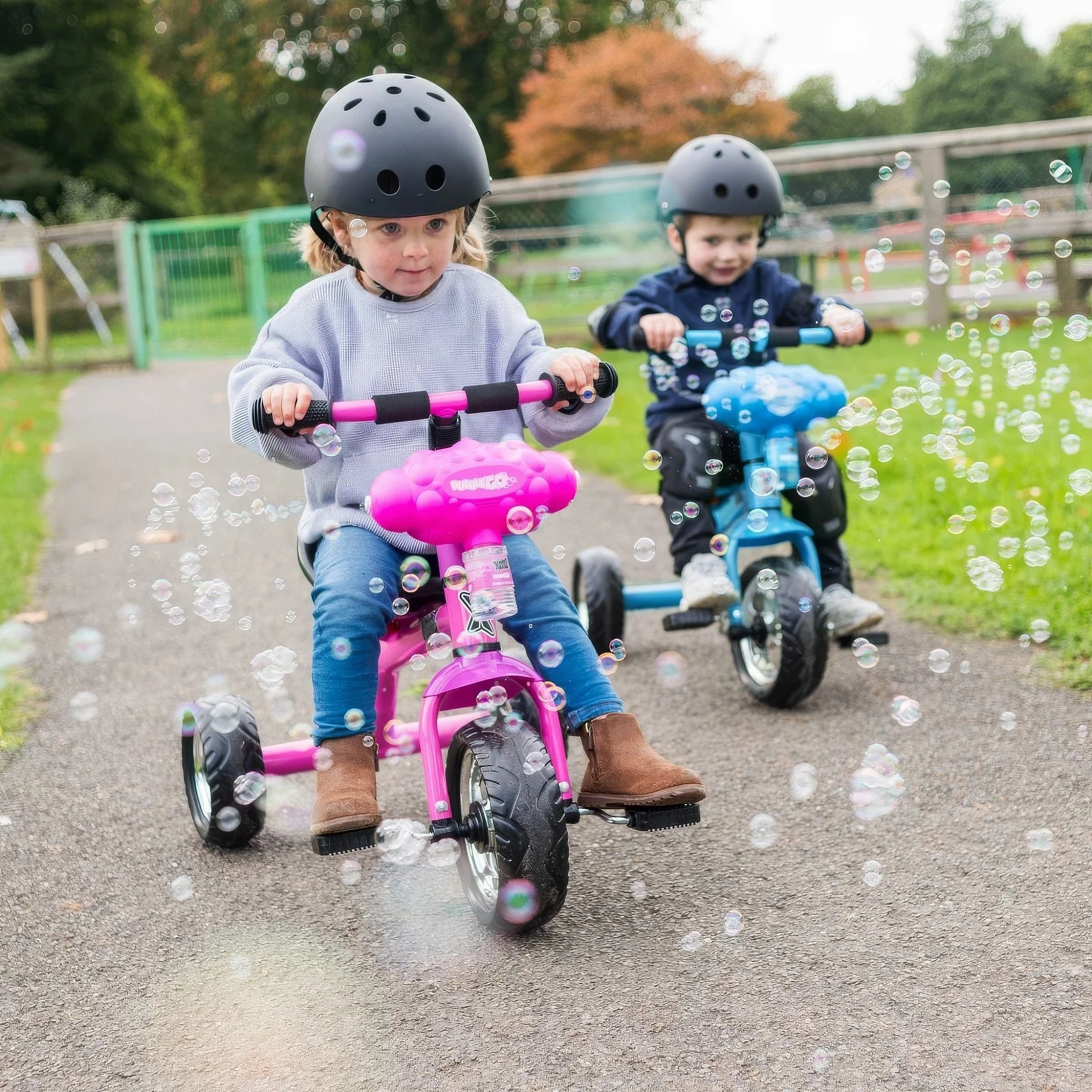 Xootz Bubble Go Trike - Kids Tricycle Blue
