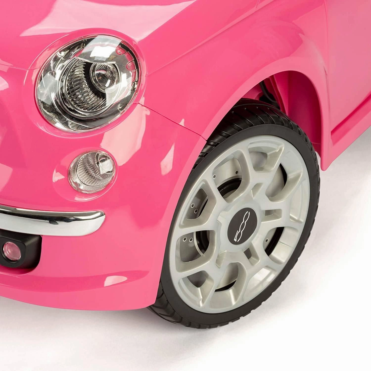 XOOTZ Fiat Kids Ride-On Car, Official Fiat 500, Pink
