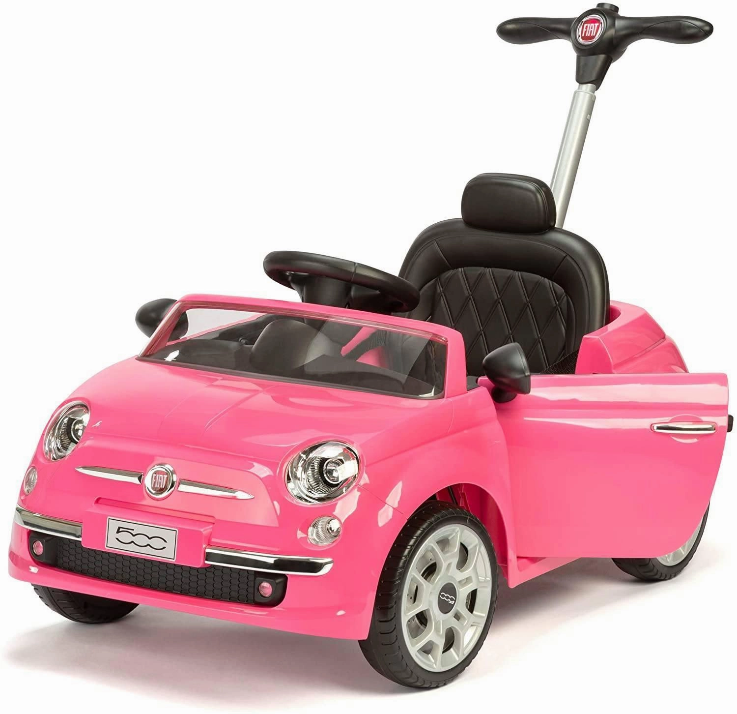XOOTZ Fiat Kids Ride-On Car, Official Fiat 500, Pink
