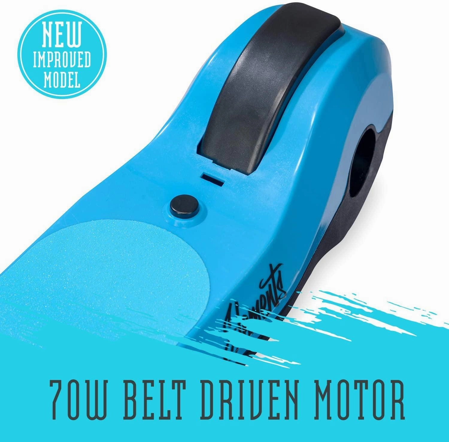 XOOTZ Kids Electric Scooter Folding with LED Light Up Wheel - Blue