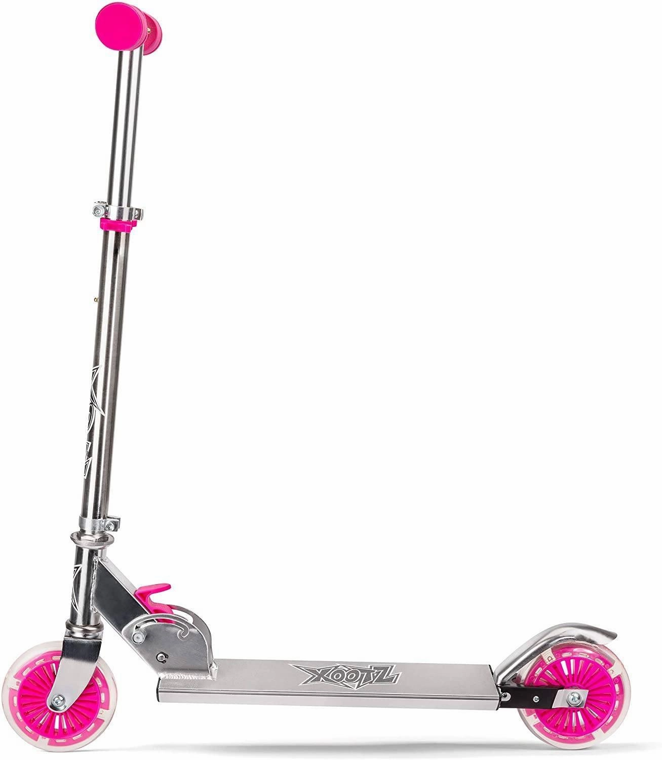 XOOTZ LED Scooter, Folding with Adjustable Handle Bars
