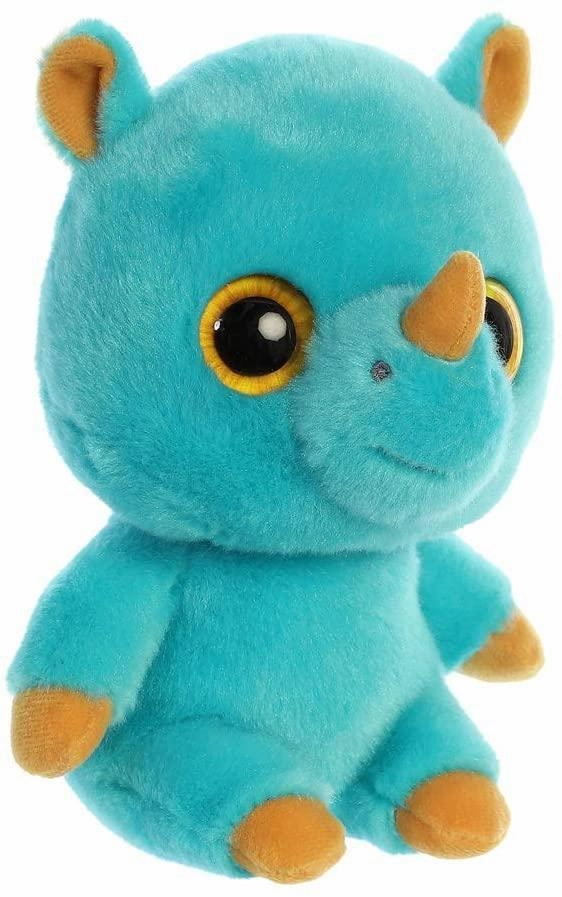 YOOHOO 61123 Rino Rhinoceros 20cm Soft Toy - Blue
