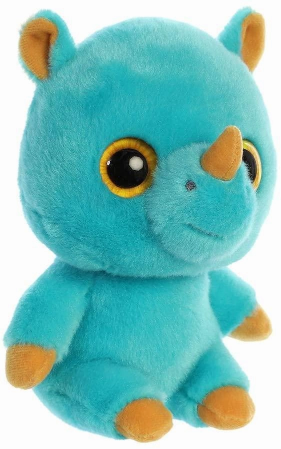 YOOHOO 61123 Rino Rhinoceros 20cm Soft Toy - Blue