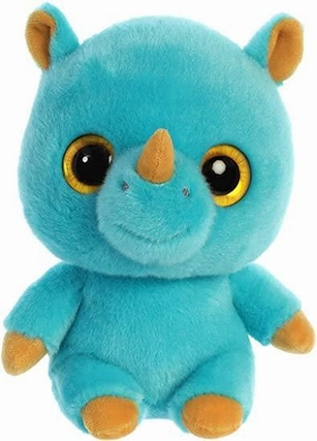 YOOHOO 61123 Rino Rhinoceros 20cm Soft Toy - Blue