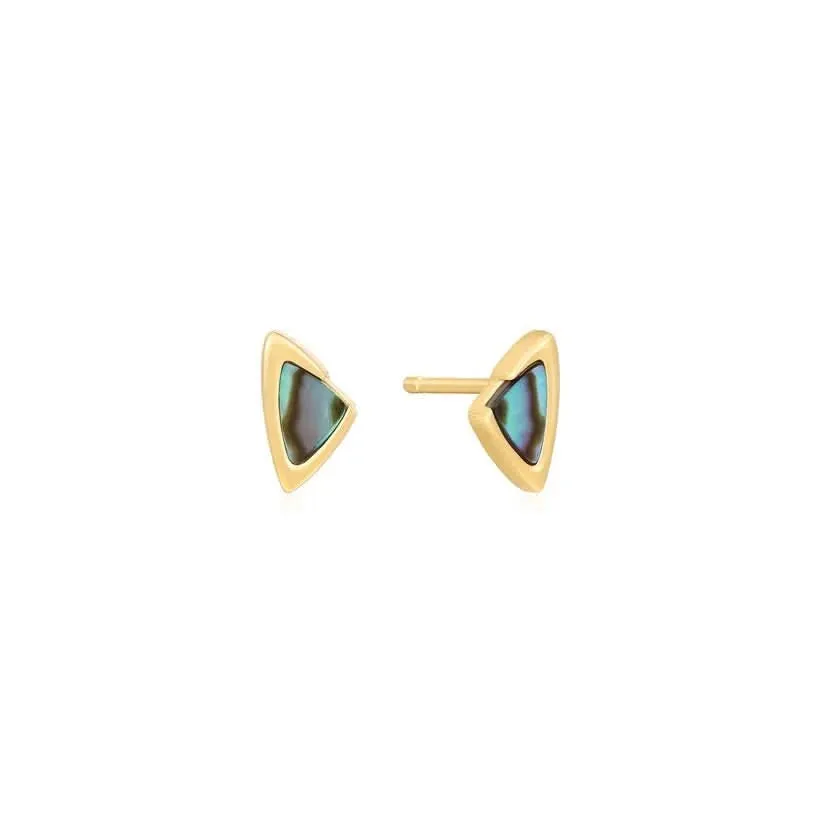 Boucles d'oreilles à clous Ania Haie Gold Arrow en nacre E049-01G Bijoux Ania Haie