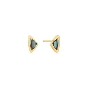 Boucles d'oreilles à clous Ania Haie Gold Arrow en nacre E049-01G Bijoux Ania Haie