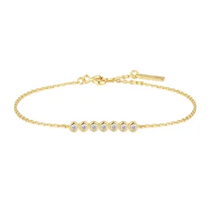 Bracelet Ania Haie en or avec sertissage B058-02G Bijoux Ania Haie