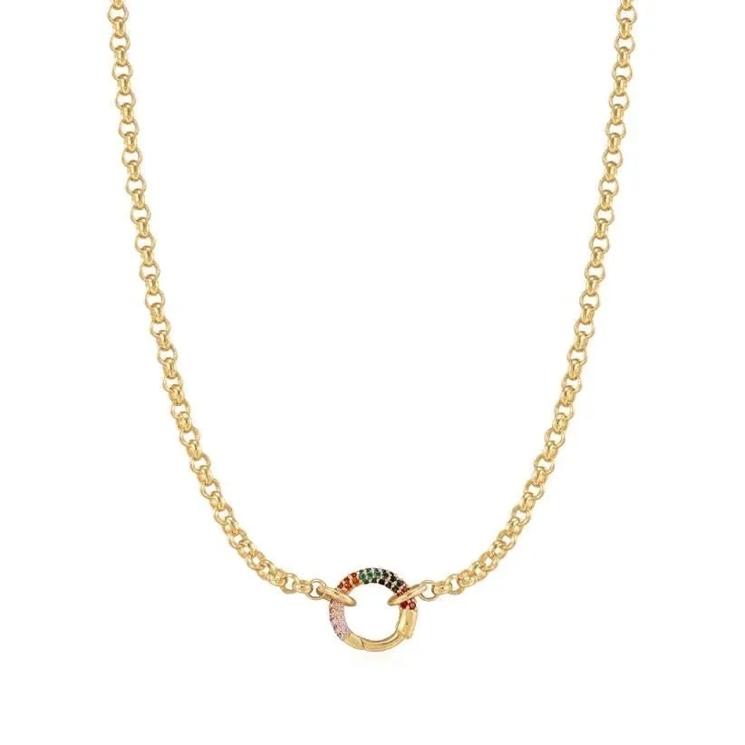 Ania Haie Collier Chaîne en Or Connecteur Arc-en-Ciel N048-07G Bijoux Ania Haie