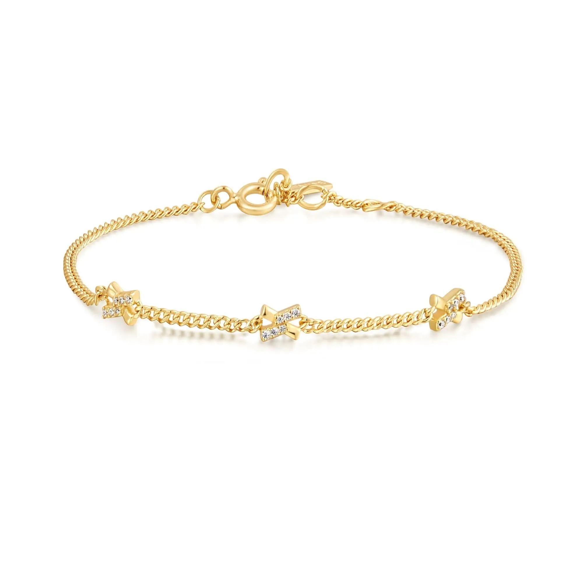 Bracelet Station Croix d'Or Ania Haie B061-03G Bijoux Ania Haie