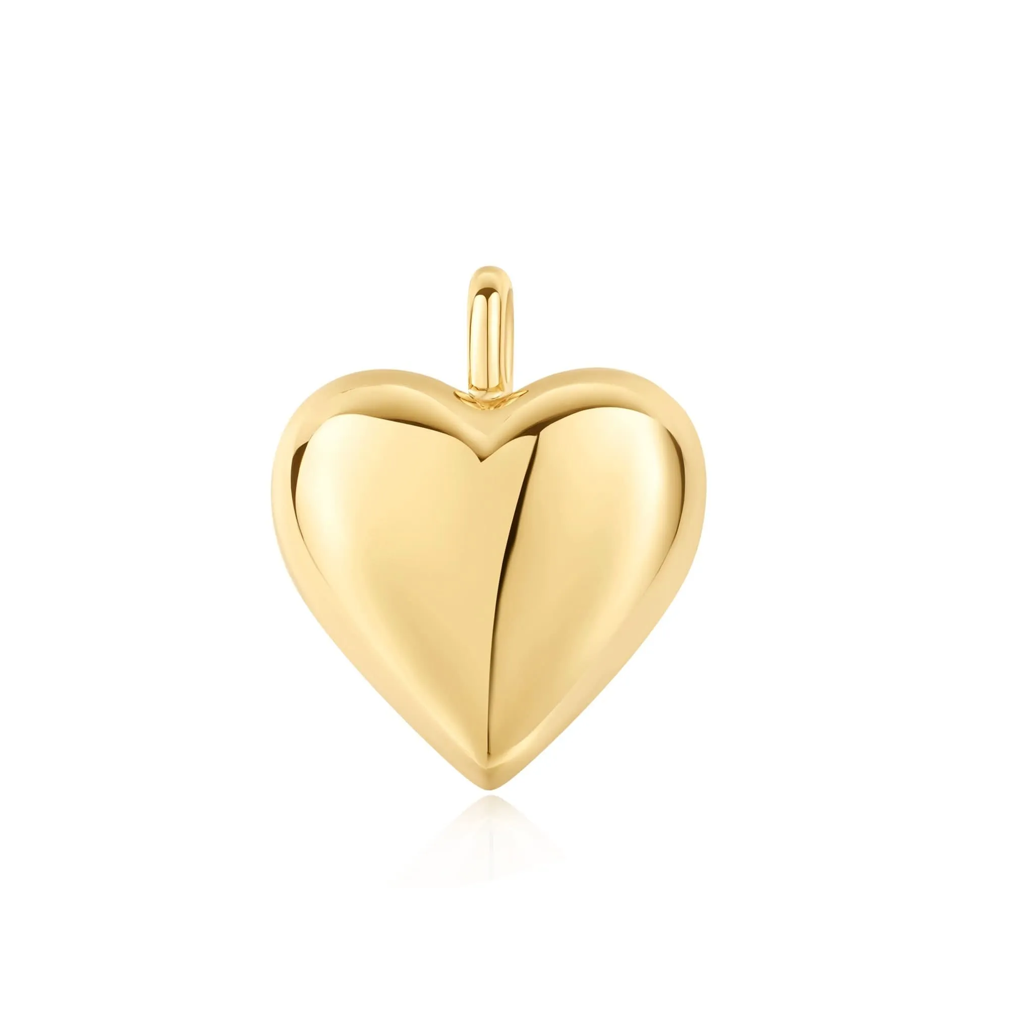 Charme Cœur en Dôme Doré Ania Haie NC060-08G Bijoux Ania Haie