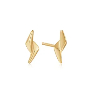Boucles d'oreilles à clous doubles dorés Ania Haie E051-02G Bijoux Ania Haie